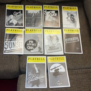 Lot of 10 Broadway Show Playbills